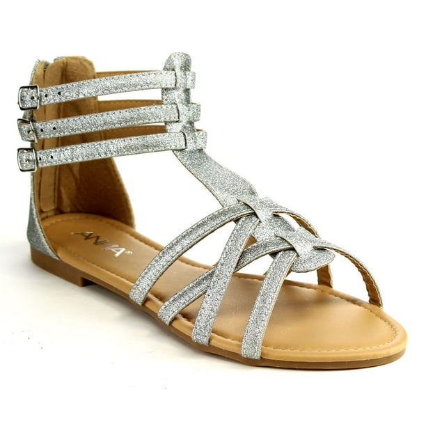 ANNA Home Collection Mavis-7 Women Buckle Zip Gladiator Sandal